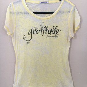 Sheer  Gratitude Burnout Tee